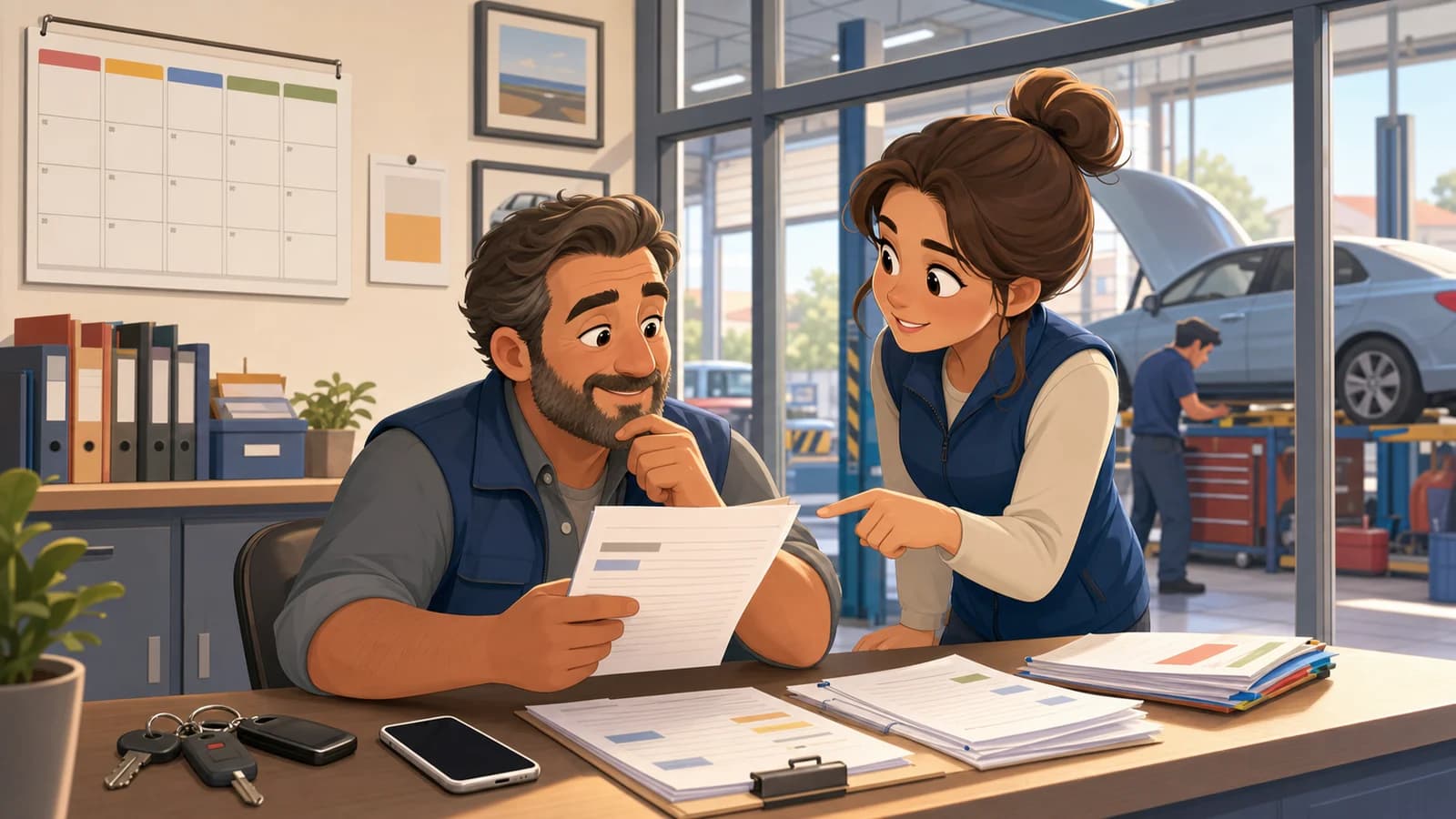Comic illustration for the Follow up cleanly without harassing use case