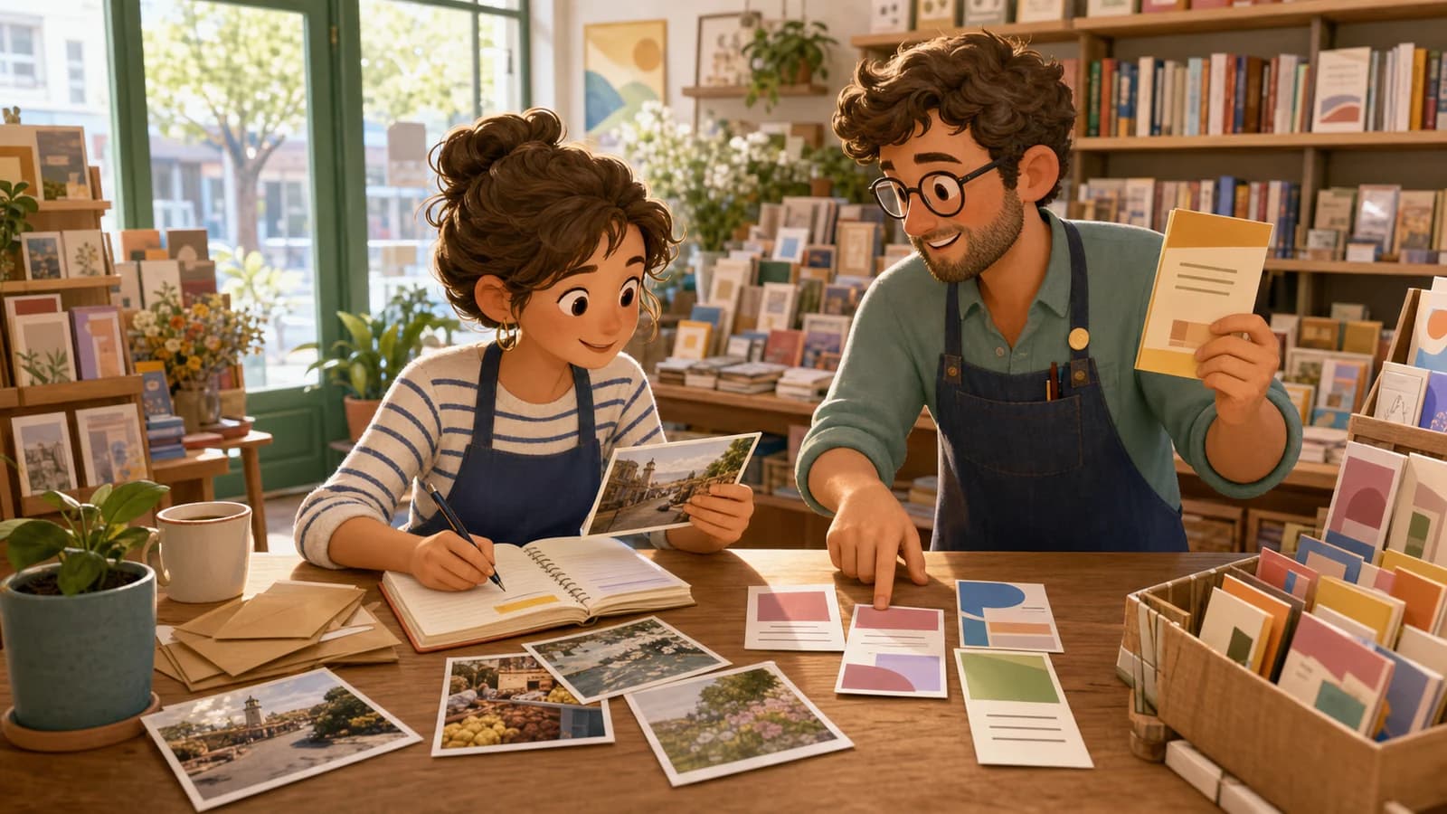 Illustration comics du cas d’usage Écrire la newsletter à partir des vraies nouveautés
