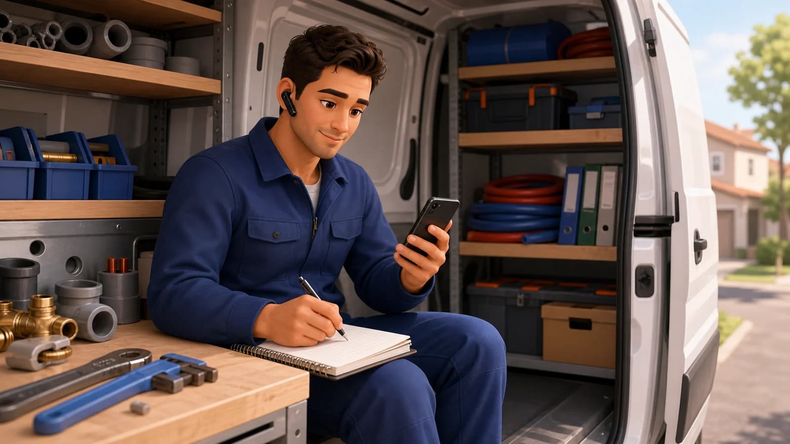 Comic illustration for the Stop losing calls during field work use case
